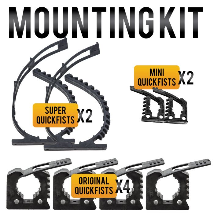 End of Road 8 Piece Quick Fist Clamp Mounting Kit 90010 for sale online 